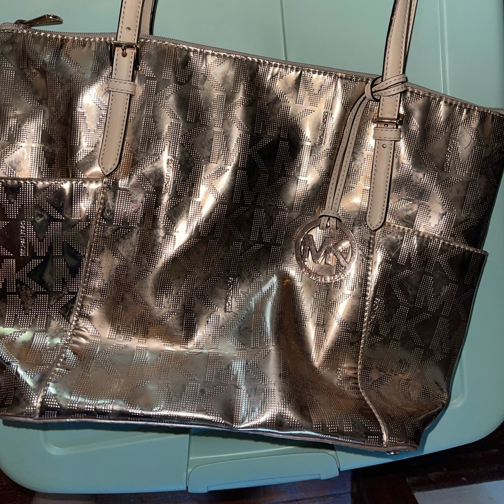 Rose Gold MK Shoulder Bag